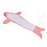 Wearable Adult Hoodie Shark Blanket Super Soft Cozy Flannel Shark Pajamas for Role Playing Costumes Movie Nights Party Nights Pink 190cm