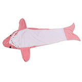 Wearable Adult Hoodie Shark Blanket Super Soft Cozy Flannel Shark Pajamas for Role Playing Costumes Movie Nights Party Nights Pink 190cm