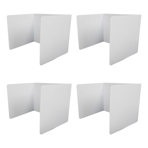 4pcs Classroom Privacy Shields Easy to Clean Quick Installation Plastic Desk Divider Boards for Office Library In Australia - Darrahopens