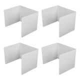4pcs Classroom Privacy Shields Easy to Clean Quick Installation Plastic Desk Divider Boards for Office Library