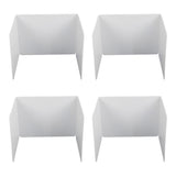 4pcs Classroom Privacy Shields Easy to Clean Quick Installation Plastic Desk Divider Boards for Office Library