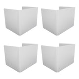 4pcs Classroom Privacy Shields Easy to Clean Quick Installation Plastic Desk Divider Boards for Office Library