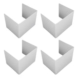 4pcs Classroom Privacy Shields Easy to Clean Quick Installation Plastic Desk Divider Boards for Office Library