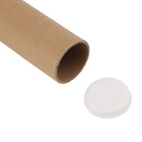 12 Pcs Round Paper Tubes Poster Storage Tubes Multipurpose Mailing Poster Paper Tubes with Plastic Lid 5.3x30cm In Australia - Darrahopens
