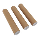 12 Pcs Round Paper Tubes Poster Storage Tubes Multipurpose Mailing Poster Paper Tubes with Plastic Lid 5.3x30cm