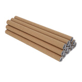 12 Pcs Round Paper Tubes Poster Storage Tubes Multipurpose Mailing Poster Paper Tubes with Plastic Lid 3.4x51cm