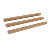 12 Pcs Round Paper Tubes Poster Storage Tubes Multipurpose Mailing Poster Paper Tubes with Plastic Lid 3.4x51cm
