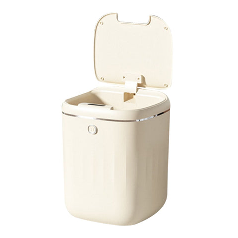 Darrahopens Home & Garden > Kitchen Bins > Automatic Bins Automatic Trash Can 20L Touchless Sensor Easy Clean PP Waterproof Electric Garbage Bin for Kitchen Bathroom Cream White Battery Powered In Australia - Darrahopens