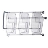 Rolling Storage Cart Stable Stylish Multifunctional Rugged Mobile Storage Organizer Trolley for Home 3 Tier