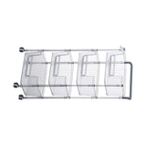 Rolling Storage Cart Stable Stylish Multifunctional Rugged Mobile Storage Organizer Trolley for Home 4 Tier