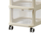 Rolling Cart with Clear Drawer Multifunction Rolling Storage Cart Organizer with Wheels for Bedroom Kitchen Office 3 Layer In Australia - Darrahopens