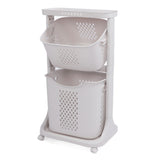 Household Kitchen Shelf Multifunctional Large Size PP Bathroom Simple Storage Shelf for Living Room 2 Layer