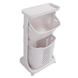 Household Kitchen Shelf Multifunctional Large Size PP Bathroom Simple Storage Shelf for Living Room 2 Layer