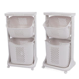 Household Kitchen Shelf Multifunctional Large Size PP Bathroom Simple Storage Shelf for Living Room 2 Layer