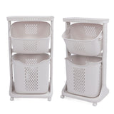 Household Kitchen Shelf Multifunctional Large Size PP Bathroom Simple Storage Shelf for Living Room 2 Layer