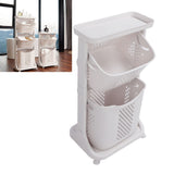 Household Kitchen Shelf Multifunctional Large Size PP Bathroom Simple Storage Shelf for Living Room 2 Layer