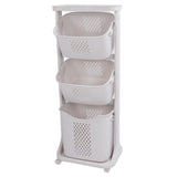 Household Kitchen Shelf Multifunctional Large Size PP Bathroom Simple Storage Shelf for Living Room 3 Layer