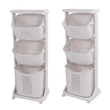 Household Kitchen Shelf Multifunctional Large Size PP Bathroom Simple Storage Shelf for Living Room 3 Layer