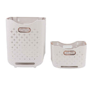 Darrahopens Home & Garden > Laundry & Cleaning > Laundry Baskets Rolling Laundry Basket On Wheels Collapsible Laundry Sorter Organizer Collapsible Hanging Laundry Baskets Dirty Clothing Basket Gold In Australia - Darrahopens