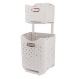 Rolling Laundry Basket On Wheels Collapsible Laundry Sorter Organizer Collapsible Hanging Laundry Baskets Dirty Clothing Basket Gold
