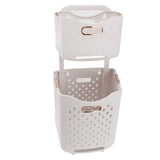 Rolling Laundry Basket On Wheels Collapsible Laundry Sorter Organizer Collapsible Hanging Laundry Baskets Dirty Clothing Basket Gold