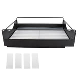 Pull Out Cabinet Organizer Carbon Steel Smooth Sliding Silent Slide Out Pantry Shelves for Bathroom Wardrobe Black L 302x401x115mm In Australia - Darrahopens