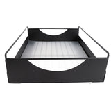 Pull Out Cabinet Organizer Carbon Steel Smooth Sliding Silent Slide Out Pantry Shelves for Bathroom Wardrobe Black L 302x401x115mm