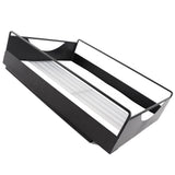 Pull Out Cabinet Organizer Carbon Steel Smooth Sliding Silent Slide Out Pantry Shelves for Bathroom Wardrobe Black L 302x401x115mm