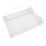 Pull Out Cabinet Organizer Carbon Steel Smooth Sliding Silent Slide Out Pantry Shelves for Bathroom Wardrobe White L 302x401x115mm