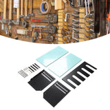 Power Tool Organizer Wall Mount 5 Slot Electric Drill Storage Rack Heavy Duty Drill Holder for Garage Workshop Warehouse Blue
