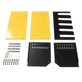 Power Tool Organizer Wall Mount 5 Slot Electric Drill Storage Rack Heavy Duty Drill Holder for Garage Workshop Warehouse Yellow