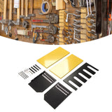 Power Tool Organizer Wall Mount 5 Slot Electric Drill Storage Rack Heavy Duty Drill Holder for Garage Workshop Warehouse Yellow