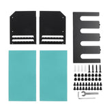 Power Tool Organizer 4 Slots Iron Structure Multifunctional Compact Drill Holder Wall Mount for Workshop Warehouse Blue