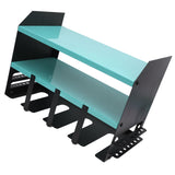 Power Tool Organizer 4 Slots Iron Structure Multifunctional Compact Drill Holder Wall Mount for Workshop Warehouse Blue