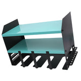 Power Tool Organizer 4 Slots Iron Structure Multifunctional Compact Drill Holder Wall Mount for Workshop Warehouse Blue