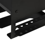 Power Tool Organizer 4 Slots Iron Structure Multifunctional Compact Drill Holder Wall Mount for Workshop Warehouse Black
