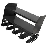 Power Tool Organizer 4 Slots Iron Structure Multifunctional Compact Drill Holder Wall Mount for Workshop Warehouse Black