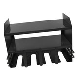 Power Tool Organizer 4 Slots Iron Structure Multifunctional Compact Drill Holder Wall Mount for Workshop Warehouse Black