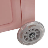 Collapsible Rolling Cart Easy Storage Strong Load Capacity Multifunctional Foldable Portable Shopping Trolley Wheel Box Red