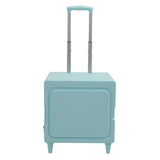 Collapsible Rolling Cart Easy Storage Strong Load Capacity Multifunctional Foldable Portable Shopping Trolley Wheel Box Green