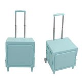 Collapsible Rolling Cart Easy Storage Strong Load Capacity Multifunctional Foldable Portable Shopping Trolley Wheel Box Green