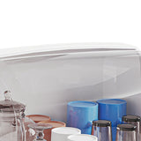 Desktop Cup Storage Rack Dustproof Countertop Multipurpope Drying Rack with Lid for Glass Tea Cup Bowl Milk Bottles Brown In Australia - Darrahopens