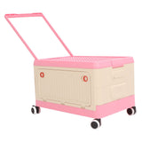 Rolling Toy Storage Bin Toy Storage Organizer Bin with Lid Wheels Children Building Blocks Organizer Pink In Australia - Darrahopens