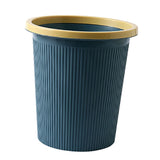 Trash Bin Plastic Exquisite Modern Garbage Container Can for Bathroom Kitchen Living Room Large Dark Blue In Australia - Darrahopens