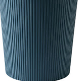 Trash Bin Plastic Exquisite Modern Garbage Container Can for Bathroom Kitchen Living Room Large Dark Blue In Australia - Darrahopens