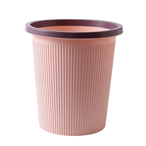 Trash Bin Plastic Exquisite Modern Garbage Container Can for Bathroom Kitchen Living Room Large Pink In Australia - Darrahopens