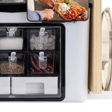 Seasoning Jar Storage Box Versatile Space Saving Spice Jar Storage Container with Dustproof Cover for Home Kitchen In Australia - Darrahopens