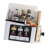 Seasoning Jar Storage Box Versatile Space Saving Spice Jar Storage Container with Dustproof Cover for Home Kitchen In Australia - Darrahopens