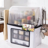Seasoning Jar Storage Box Versatile Space Saving Spice Jar Storage Container with Dustproof Cover for Home Kitchen In Australia - Darrahopens