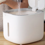 5L Rice Storage Container Bug Resistant Large Capacity Dry Food Flour Bin Rice Bucket for Kitchens
